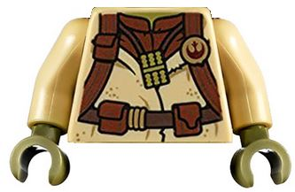 Torso SW Backpack and Belt Pattern (Yoda) / Tan Arms / Olive Green Hands