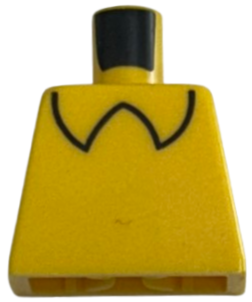 Torso Black Shirt Collar Pattern