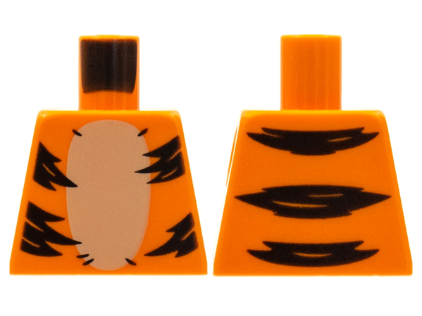 Torso Tan Stomach, Black Stripes Pattern