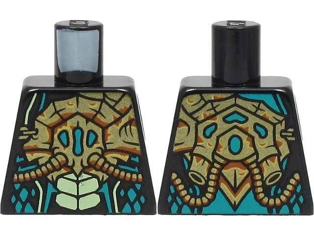 Torso Gold Breathing Apparatus, Yellowish Green Scales Pattern