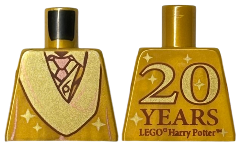 Torso Robe with Shirt and Tie, '20 YEARS LEGO Harry Potter' on Back Pattern