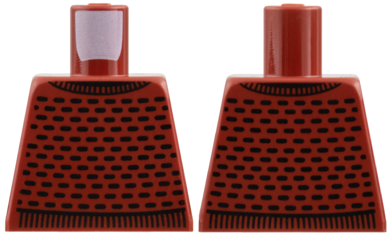 Torso Crew Neck Sweater with Black Pattern