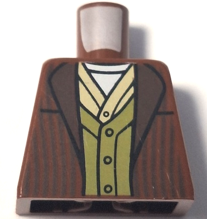 Torso Jacket with Stripes, Olive Green Cardigan, Tan and White Shirt Pattern