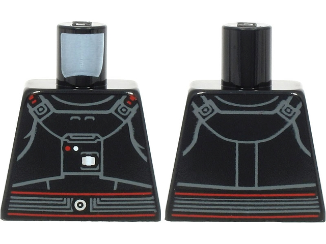 Torso Armor with Red and White Dots, Red Outlined Belt Pattern (SW Moff Gideon)