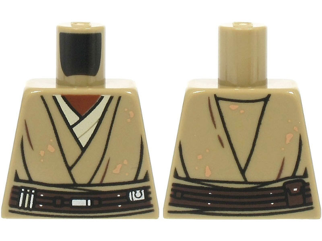 Torso SW Layered Shirt, Dark Brown Belt and Nougat Spots Pattern (Mace Windu)