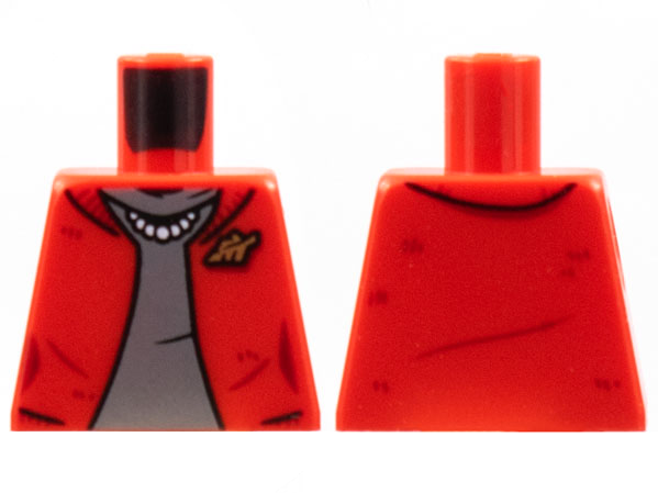 Torso Female Cardigan Sweater, Dark Bluish Gray Shirt, White Pearl Necklace, Gold Leaf Brooch Pattern