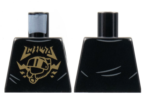 Torso Band Shirt, Dark Tan Lettering and Diving Helmet Pattern