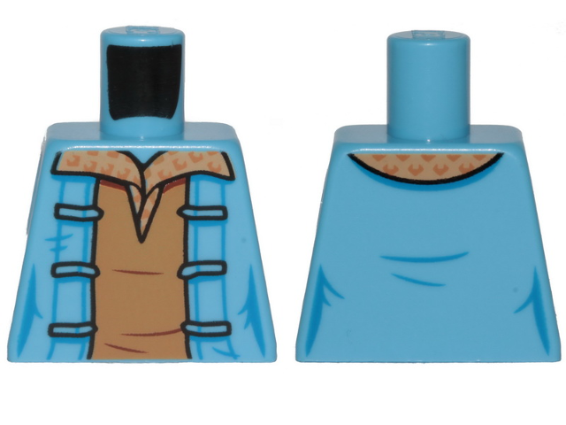 Torso Female Dark Tan Shirt and Jacket Pattern