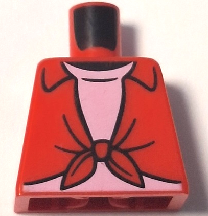 Torso Knotted Shirt over Bright Pink Undershirt Pattern