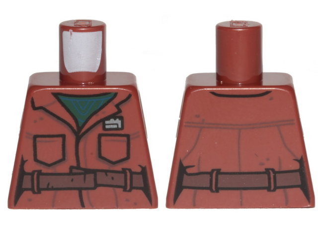 Torso SW Jacket, Pockets, Dark Brown Belt and Dark Green Undershirt Pattern