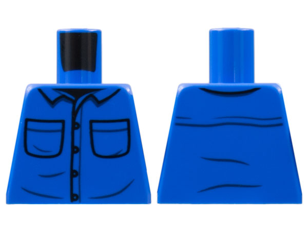 Torso Shirt Button Up with Collar, 2 Pockets Pattern