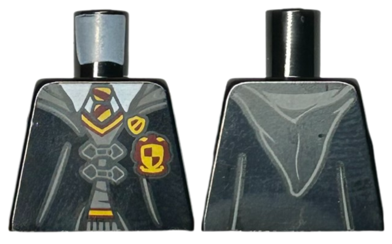 Torso Hogwarts Robe Double Clasped with Badge, Gryffindor Crest, Sweater, Shirt and Tie Pattern