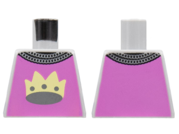 Torso Chain Mail Collar, Light Purple Surcoat, Bright Light Yellow Crown Pattern