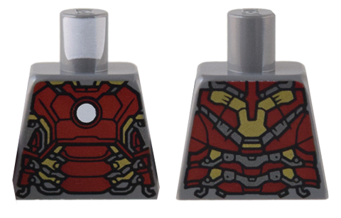 Torso Armor with White Circle and Dark Red and Gold Plates (Partial Mark 43) Pattern