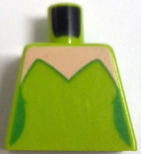 Torso Female Strapless Top with Light Nougat Neck, Straight Cut Across Back Pattern