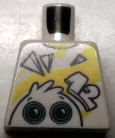 Torso LEGO World 2020 with Yellow Stripes, Head with Eyes and Number 12 Pattern