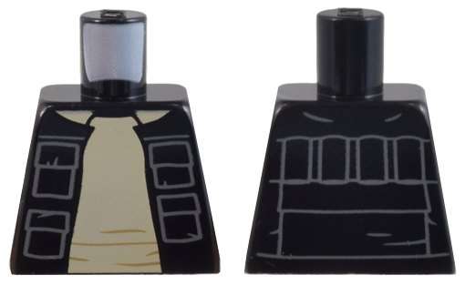 Torso SW Vest Open with Pockets over Tan Shirt with Collar Pattern