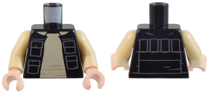 Torso SW Vest Open with Pockets over Tan Shirt with Collar Pattern / Tan Arms / Light Nougat Hands