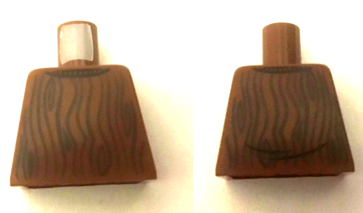 Torso Sweater with Dark Brown Wood Grain Pattern (BAM)