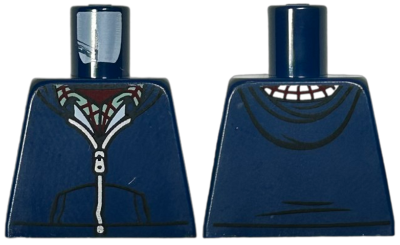 Torso Hoodie with Pockets and Silver Zipper over Sand Green Plaid Shirt and Dark Red Undershirt Pattern