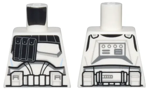Torso SW Armor Captain Rex, Black Pouches and Detailed Belt Pattern (Clone Wars)