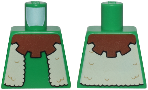 Torso Forestman Reddish Brown Collar and Tan Fur Vest Pattern