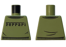 Torso Sweater with Black Ferrari Logo and Creases Pattern