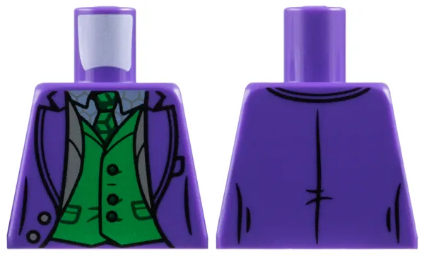 Torso Suit Jacket Open over Sand Blue Shirt and Green Tie and Vest with Dark Green Buttons and Pockets Pattern