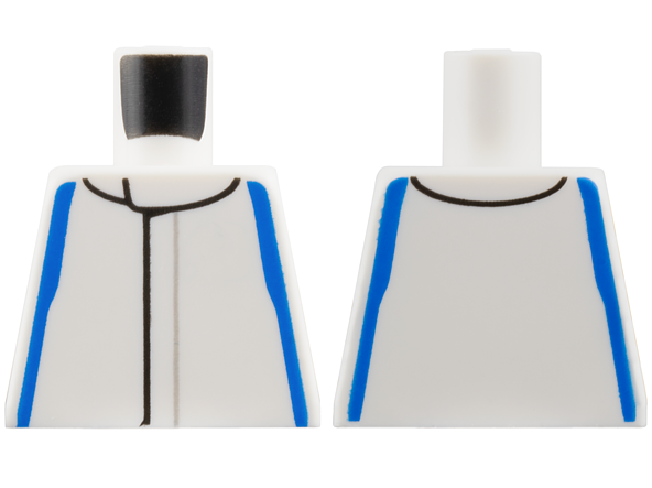 Torso Racing Suit with Blue Sides Pattern