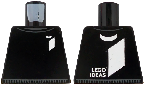 Torso Sweater with Dark Bluish Gray Trim and White LEGO Ideas Logo Pattern