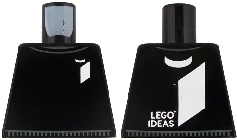 Torso Sweater with Dark Bluish Gray Trim and White LEGO Ideas Logo Pattern