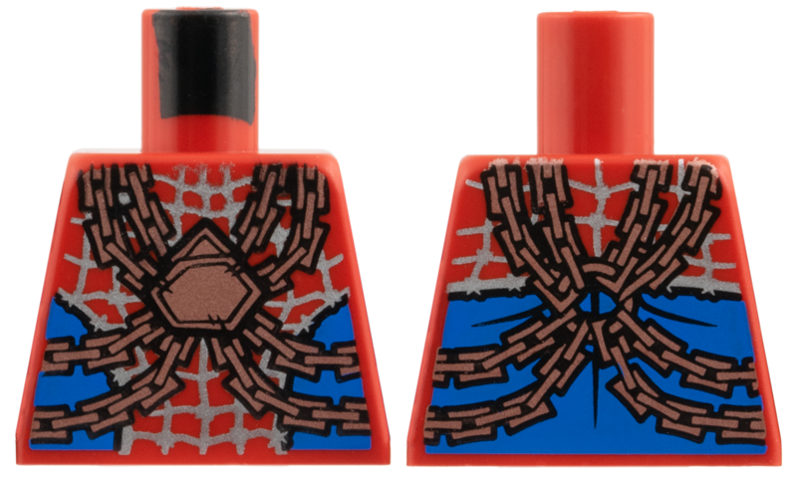 Torso Silver Webbing, Copper Chains, Blue Side Panels Pattern