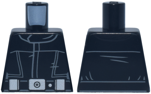 Torso SW Imperial Crew Uniform Jumpsuit, Wide Belt, and Large Silver Buckle, Dot and Pouches Pattern