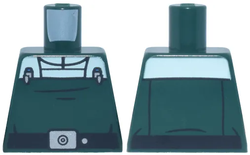 Torso SW Imperial Uniform, White Should Panel and Collar, Black Belt with Silver Buckle and Dot, 2 Code Cylinders Pattern