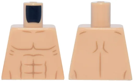 Torso Bare Chest, Medium Nougat Muscles Pattern
