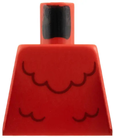 Torso Dark Red Feathers Pattern