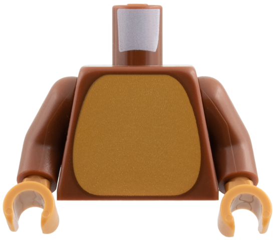 Torso Medium Nougat Belly Pattern / Reddish Brown Arms / Medium Nougat Hands
