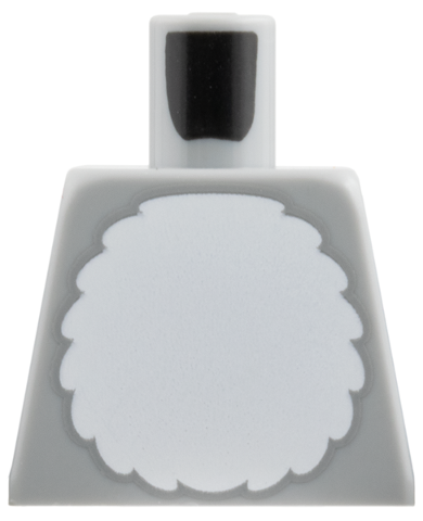 Torso White Round Fur Belly Pattern