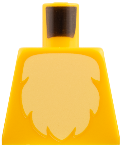 Torso with Bright Light Yellow Fur Pattern