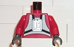 Torso SW Rebel Pilot Pattern / Red Arms / Black Hands
