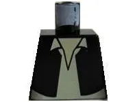 Torso Black Vest and White Shirt with Light Nougat Neck Pattern