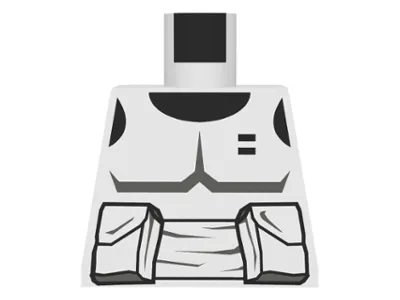 Torso SW Armor Scout Trooper Pattern (Dark Gray Accents)
