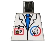 Torso Launch Command Logo, Blue Tie and ID Badge Pattern