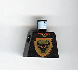 Torso Castle Knights Kingdom Bull's Head on Brown Shield Pattern