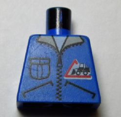 Torso Town Bulldozer Logo, Zipper Jacket, Pocket Pattern (Lorry Driver)