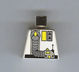 Torso Space Exploriens Logo, Yellow Accents, Silver Hose Pattern
