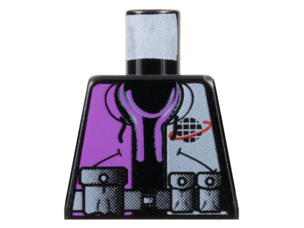 Torso Alpha Team Logo, Purple and White Shirt, Utility Belt with Pouches Pattern