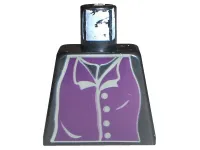 Torso Harry Potter Professor Snape 4 Gray Buttons Pattern
