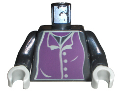 Torso Harry Potter Professor Snape 4 Gray Buttons Pattern / Black Arms / Light Gray Hands