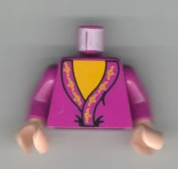 Torso Harry Potter Dumbledore Pattern / Light Purple Arms / Light Nougat Hands